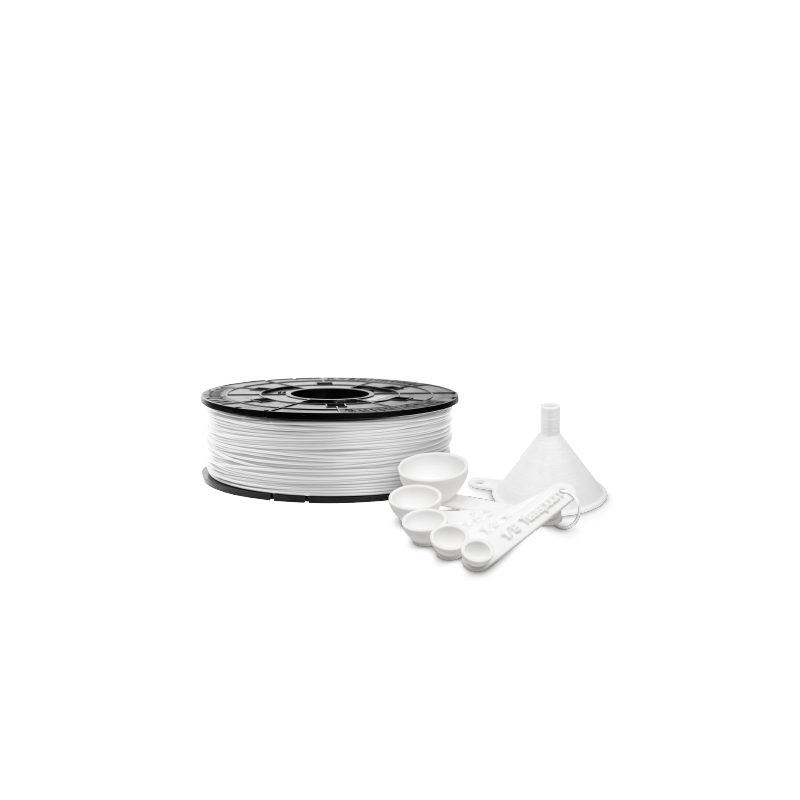 Bobine Filament PLA ANTIBACTERIEN 600g Imprimante 3D BLANC