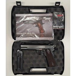 Pistolet Sig Sauer 1911-22 NOIR – Calibre .22LR – Canon Fileté & 2 Chargeurs