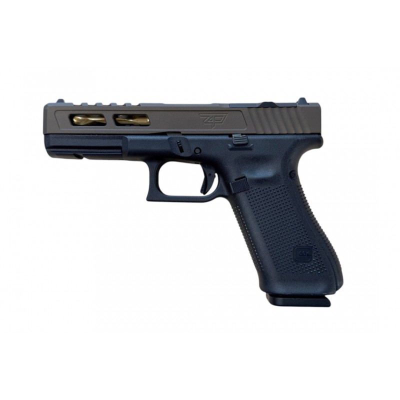 Glock 17 Gen5 Zaffiri Django Custom Midnight Bronze RMR 9x19 – Canon Flûté Or