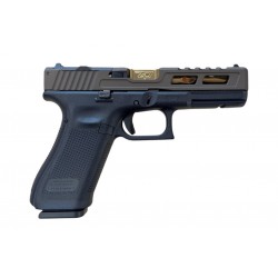 Glock 17 Gen5 Zaffiri Django Custom Midnight Bronze RMR 9x19 – Canon Flûté Or