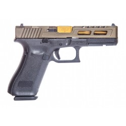 Glock 17 Gen5 Zaffiri Custom RMR Midnight Bronze 9x19 – Canon Flûté Or TiN