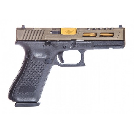 Glock 17 Gen5 Zaffiri Custom RMR Midnight Bronze 9x19 – Canon Flûté Or TiN