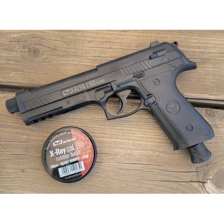 LTL Alfa 1.5 Gen II .50 18J CO₂ – Pistolet Semi-Automatique Noir + 25 Billes