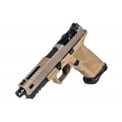ZEV OZ9 Standard FDE 9x19 – Canon Match Fileté DLC Noir – 2 Chargeurs