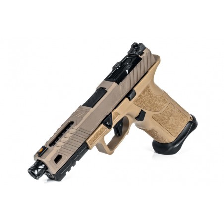 ZEV OZ9 Standard FDE 9x19 – Canon Match Fileté DLC Noir – 2 Chargeurs