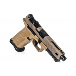 ZEV OZ9 Standard FDE 9x19 – Canon Match Fileté DLC Noir – 2 Chargeurs