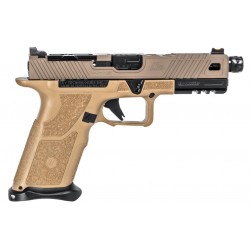 ZEV OZ9 Standard FDE 9x19 – Canon Match Fileté DLC Noir – 2 Chargeurs